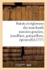 Statuts Et Reglemens Des Marchands Merciers Grossiers, Jouailliers, Quincailliers, Epiciers (French, Paperback) - France Photo