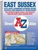 East Sussex Street Atlas (Spiral bound) - Geographers A Z Map Company Photo