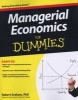 Managerial Economics For Dummies (Paperback) - Robert J Graham Photo