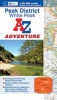 Peak District (White) Adventure Atlas (Paperback, 2nd edition) - Geographers A Z Map Company Photo