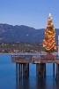 A Christmas Tree on Stearn's Wharf Santa Barbara California USA Journal - 150 Page Lined Notebook/Diary (Paperback) - Cs Creations Photo