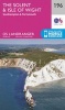 The Solent & the Isle of Wight, Southampton & Portsmouth (Sheet map, folded, February 2016 ed) - Ordnance Survey Photo