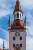 The Bell Tower of the Old Town Hall in Munich, Germany - Blank 150 Page Lined Journal for Your Thoughts, Ideas, and Inspiration (Paperback) - Unique Journal Photo