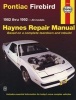 Pontiac Firebird (1982-92) Automotive Repair Manual (Paperback, 5th Revised edition) - John B Raffa Photo