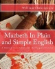 Macbeth in Plain and Simple English (Paperback) - William Shakespeare Photo