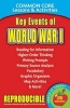 Key Events of World War I - Common Core Lessons & Activities (Paperback) - Carole Marsh Photo