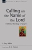 Calling on the Name of the Lord - A Biblical Theology of Prayer (Paperback) - Gary Millar Photo