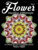 Flower Mandalas at Midnight Vol.2 - Black Pages Adult Coloring Books Design Art Color Therapy (Paperback) - Relax Team Photo