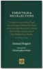 Table Talk & Recollections - Introduced by Christopher Ricks (Hardcover) - Samuel Rogers Photo