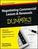 Negotiating Commercial Leases & Renewals For Dummies (Paperback) - Dale R Willerton Photo