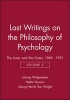 Last Writings on the Philosophy of Psychology, v. 2 - The Inner and the Outer, 1949-51 (Paperback, New Ed) - Ludwig Wittgenstein Photo