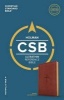 CSB Ultrathin Reference Bible, Brown Leathertouch (Leather / fine binding) - Holman Bible Staff Photo