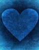 Jumbo Oversized Heart Art on Blue - Blank 150 Page Lined Journal for Your Thoughts, Ideas, and Inspiration (Paperback) - Unique Journal Photo