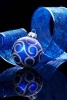 A Beautiful Blue Christmas Ornament and Bow - Blank 150 Page Lined Journal for Your Thoughts, Ideas, and Inspiration (Paperback) - Unique Journal Photo