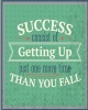 Success Consists of Getting Up Just One More Time Than You Fall - Inspirational Quotes Writing Journal Diary - 105 Lined Pages - 8 X 10 Large Notebook (Paperback) - Copper Star Media Photo