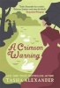 A Crimson Warning - A Novel of Suspense (Paperback) - Tasha Alexander Photo