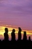 Moai Statues on Easter Island at Sunrise Journal - 150 Page Lined Notebook/Diary (Paperback) - Cool Image Photo