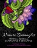 Nature Zentangles - Animals, Florals, Landscapes, and Seascapes: Coloring Books for Grown-Ups, Adult Relaxation (Paperback) - Samantha West Photo