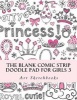 The Blank Comic Strip Doodle Pad for Girls 3 (Paperback) - Art Journaling Sketchbooks Photo