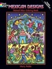 Mexican Designs Stained Glass Coloring Book (Paperback) - Marty Noble Photo