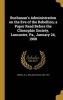 Buchanan's Administration on the Eve of the Rebellion; A Paper Read Before the Cliosophic Society, Lancaster, Pa., January 24, 1908 (Hardcover) - W U William Uhler 1851 1915 Hensel Photo