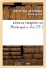 Oeuvres Completes de Montesquieu (French, Paperback) - Charles Louis de Secondat Montesquieu Photo