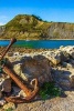 An Old Rusted Anchor on the Beach in England - Blank 150 Page Lined Journal for Your Thoughts, Ideas, and Inspiration (Paperback) - Unique Journal Photo