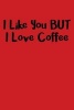 I Like You But I Love Coffee - Blank Lined Journal - 6x9 - Caffeine Lovers (Paperback) - Passion Imagination Journals Photo