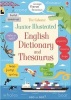 Junior Illustrated English Dictionary and Thesaurus (Paperback) - Felicity Brooks Photo