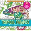 Tropical Paradise Adult Coloring Book (31 Stress-Relieving Designs) (Paperback) - Inc Peter Pauper Press Photo