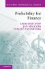 Probability for Finance (Hardcover, New) - Jan Malczak Photo