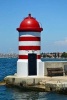 Red and White Lighthouse in Croatia Journal - 150 Page Lined Notebook/Diary (Paperback) - Cs Creations Photo