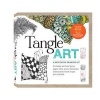 Tangle Art: A Meditative Drawing Kit - Includes Archival Pens, Paper Tiles, and a Beautiful Instruction Book to Get You Started! (Hardcover) - Beckah Krahula Photo