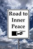 Road to Inner Peace Sign Journal - 150 Page Lined Notebook/Diary (Paperback) - Cool Image Photo