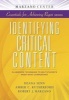 Identifying Critical Content - Classroom Techniques to Help Students Know What Is Important (Paperback) - Deana Senn Photo