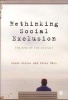 Rethinking Social Exclusion - The End of the Social? (Paperback, New) - Simon Winlow Photo