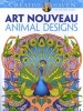 Creative Haven Art Nouveau Animal Designs Coloring Book (Paperback) - Marty Noble Photo