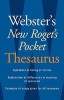 Webster's New Roget's Pocket Thesaurus (Paperback, 10th) - Editors Of Websters New World College Dictionaries Photo