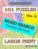 Large Print Word Search Puzzles - Volume 5 (Large print, Paperback, large type edition) - Puzzles and More Photo