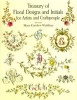 Treasury Of Floral Designs And Initials For Artists And Craftspeople (Paperback) - Mary Carolyn Waldrep Photo