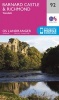 Barnard Castle and Surrounding Area (Sheet map, folded, February 2016 ed) - Ordnance Survey Photo