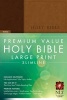 Premium Value Large Print Slimline Bible-NLT (Large print, Leather / fine binding, large type edition) -  Photo