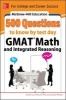 McGraw-Hill Education 500 GMAT Math and Integrated Reasoning Questions to Know by Test Day (Paperback) - Sandra Luna McCune Photo