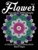 Flower Mandalas at Midnight Vol.3 - Black Pages Adult Coloring Books Design Art Color Therapy (Paperback) - Relax Team Photo