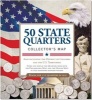 50 State Quarters Collector's Map - Including the District of Columbia and the Us Territories - Peter Pauper Press Photo