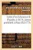 Lettre D'Un Laboureur de Picardie, A M. N, Auteur Prohibitif, a Paris (French, Paperback) - Jean Antoine Nicolas Caritat Condorcet Photo