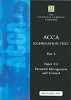 Acca Part 2: Paper 2.4 - Financial Management and Control - Exam Text (Paperback) - The Financial Training Company Photo