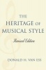 The Heritage of Musical Style (Paperback, Revised edition) - Donald HVan Ess Photo