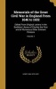 Memorials of the Great Civil War in England from 1646 to 1652 - Edited from Original Letters in the Bodleian Library of Charles the First and of Numerous Other Eminent Persons; Volume 1 (Hardcover) - Henry 1804 1870 Cary Photo