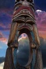 Cool Totem Pole at Sunset in Vancouver, Canada - Blank 150 Page Lined Journal for Your Thoughts, Ideas, and Inspiration (Paperback) - Unique Journal Photo